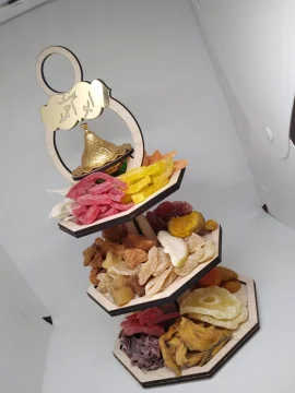 صحن طبقات مع مبخرة