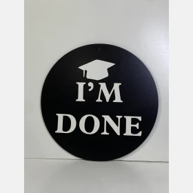 لافتة I"M DONE