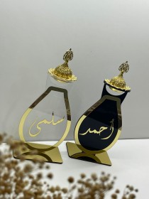 مباخر اكريلك اسود وشفاف
